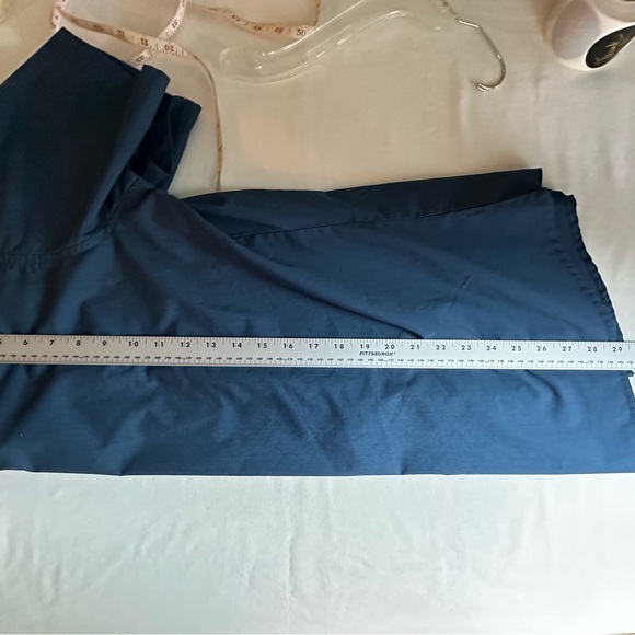 Men’s Pearl Snap Wrangler Shirt Solid Navy Size Large - Picture 6 of 6